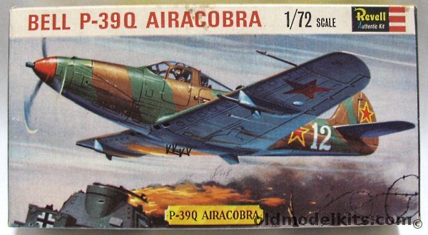 Revell 1/72 Bell P-39Q Airacobra - USSR Markings- Great Britain Issue, H640 plastic model kit